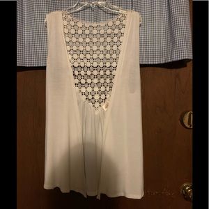 Flowy Vest with Lace   Size M